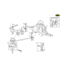 TT TRANSMISSION WITH OGURA ELECTROMAGNETIC CLUTCH spare parts