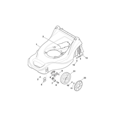 DECK AND HEIGHT ADJUSTING spare parts