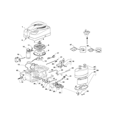 ENGINE - CARBURETTOR , AIR CLEANER ASSY spare parts