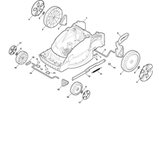 DECK AND HEIGHT ADJUSTING spare parts