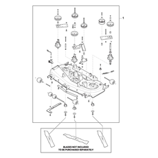 CUTTING DECK ASSY - TCSD 118 spare parts