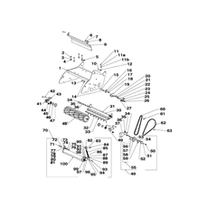 BLADE ASSEMBLY, FRONT ROLLERS, CHAINS spare parts