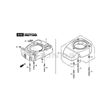 FAN COVER - GCV190A S4 LE SD spare parts